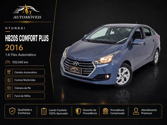 HYUNDAI HB20S 1.6 COMFORT PLUS 16V FLEX 4P AUTOMÁTICO HYUNDAI HB20S 1.6 COMFORT PLUS 16V FLEX 4P AUTOMÁTICO